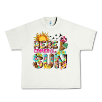 Pistachio here comes the sun Urban Heavy Tee - texasbilliewilder