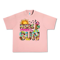 Salmon here comes the sun Urban Heavy Tee - texasbilliewilder