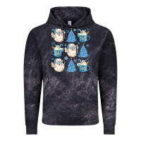 Cloud Black santa claus doodles christmas Vintage Hoodie - MaliasSmallBusiness