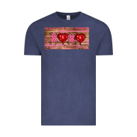 Vintage Denim Valentine's Day Xoxo Vintage Tee - RanaPortraitStore