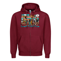 Burgundy lpn licensed practical nurse Zipper Hoodie - JahusDesignShop