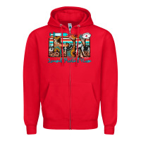 Red lpn licensed practical nurse Zipper Hoodie - JahusDesignShop