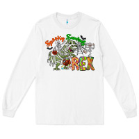 White spooky sourus Long Sleeve Tee - CowhideDigitalArt