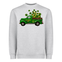 St Patricks Truck Shamrock Horseshoe Gold Heavyweight Sweatshirt | Teevron