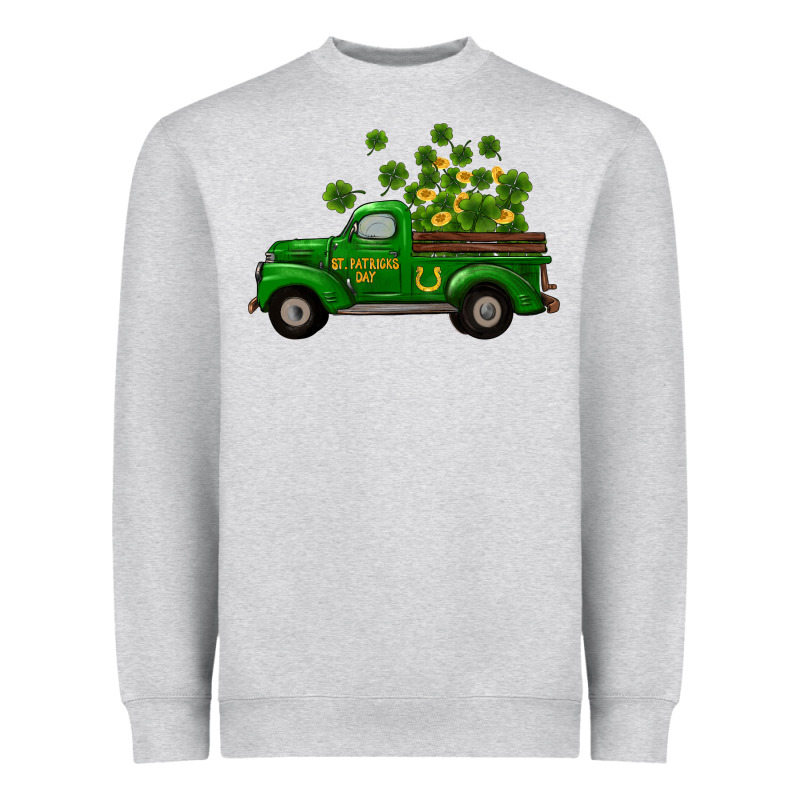 St Patricks Truck Shamrock Horseshoe Gold Heavyweight Sweatshirt by RanaPortraitStore | Teevron