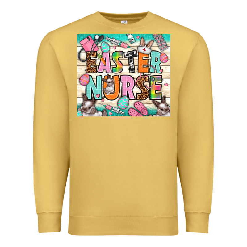 Easter Day Nurse Premium Sweatshirt by NancyCooperArtShop | Teevron