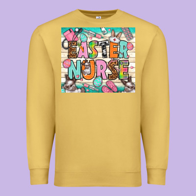 Easter Day Nurse Premium Sweatshirt Designed By Nancycooperartshop