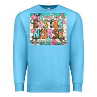 Ocean Blue Easter Day Nurse Premium Sweatshirt - NancyCooperArtShop