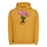 Bitterroot Flower Illustrations Urban Hoodie | Teevron