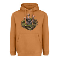 Meerkat Bird Nest With Baby Birds Heavyweight Hoodie - LillyAllenDesigns