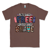 Chestnut land of the beacause of the brave Classic Tee - CowhideDigitalArt