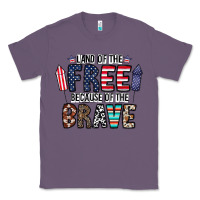 Lavender land of the beacause of the brave Classic Tee - CowhideDigitalArt