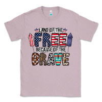 Lilac land of the beacause of the brave Classic Tee - CowhideDigitalArt