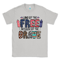 Moon Dust land of the beacause of the brave Classic Tee - CowhideDigitalArt