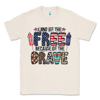 Natural land of the beacause of the brave Classic Tee - CowhideDigitalArt