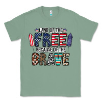 Sage land of the beacause of the brave Classic Tee - CowhideDigitalArt