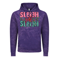 Cloud Purple sleigh girl sleigh christmas Vintage Hoodie - MaliasSmallBusiness