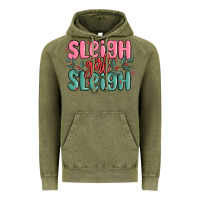 Vintage Olive sleigh girl sleigh christmas Vintage Hoodie - MaliasSmallBusiness