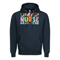 Navy easter nurse Zipper Hoodie - Artiststas