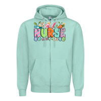 Seafoam easter nurse Zipper Hoodie - Artiststas