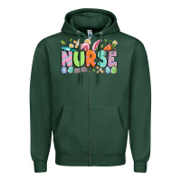 Sports Green easter nurse Zipper Hoodie - Artiststas
