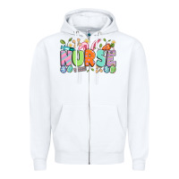 White easter nurse Zipper Hoodie - Artiststas