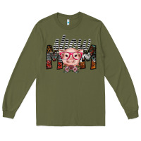 Army Green show mom Long Sleeve Tee - SublimationCraftShop