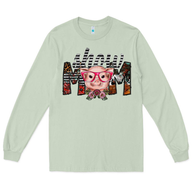 Show Mom Long Sleeve Tee by SublimationCraftShop | Teevron