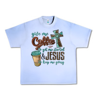 Grape Ice give me coffee to get me started & jesus to keep me going Urban Heavy Tee - BarkalooDesign