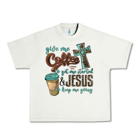 Pistachio give me coffee to get me started & jesus to keep me going Urban Heavy Tee - BarkalooDesign