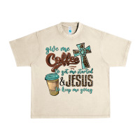 Sandshell give me coffee to get me started & jesus to keep me going Urban Heavy Tee - BarkalooDesign