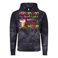 Cloud Black running on iced coffee and christmas cheer Vintage Hoodie - MaliasSmallBusiness