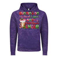 Cloud Purple running on iced coffee and christmas cheer Vintage Hoodie - MaliasSmallBusiness