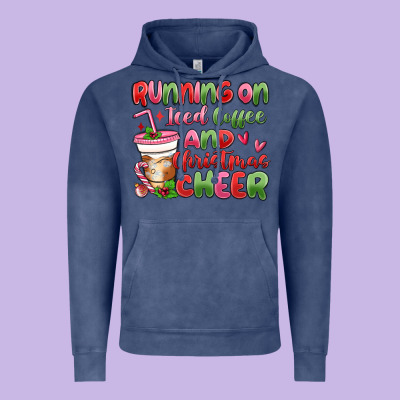 Vintage Hoodie running on iced coffee and christmas cheer