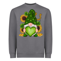 Storm st patricks day shamrock sunflowers gnomes Heavyweight Sweatshirt - RanaPortraitStore