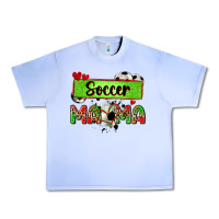 Grape Ice soccer mama with leopard Urban Heavy Tee - Zillion Design Studio
