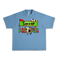 Pebble Blue soccer mama with leopard Urban Heavy Tee - Zillion Design Studio