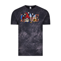Cloud Black love 4th july with gnome billie wilder Vintage Tee - texasbilliewilder