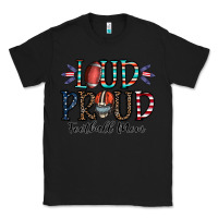 Black loud proud football mom Classic Tee - CowhideDigitalArt