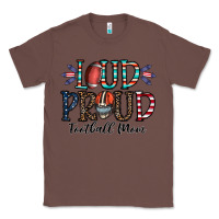 Chestnut loud proud football mom Classic Tee - CowhideDigitalArt