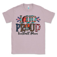 Lilac loud proud football mom Classic Tee - CowhideDigitalArt