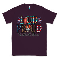 Plum loud proud football mom Classic Tee - CowhideDigitalArt