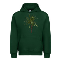 Forest Green Dracaena Marginata Urban Hoodie - LillyAllenDesigns