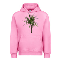 Fuchsia Pink Dracaena Marginata Urban Hoodie - LillyAllenDesigns