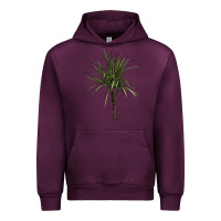 Mauve Wine Dracaena Marginata Urban Hoodie - LillyAllenDesigns