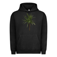 Pigment Black Dracaena Marginata Urban Hoodie - LillyAllenDesigns