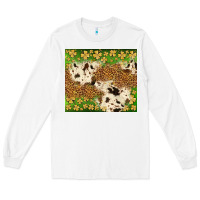 White St. Patrick's Day shamrock tumbler Long Sleeve Tee - Neo Western