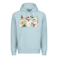 Blue Mist Christmas ghosts Premium Hoodie - MaliasSmallBusiness