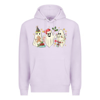 Lilac Christmas ghosts Premium Hoodie - MaliasSmallBusiness