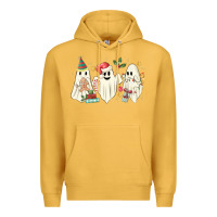 Mustard Christmas ghosts Premium Hoodie - MaliasSmallBusiness